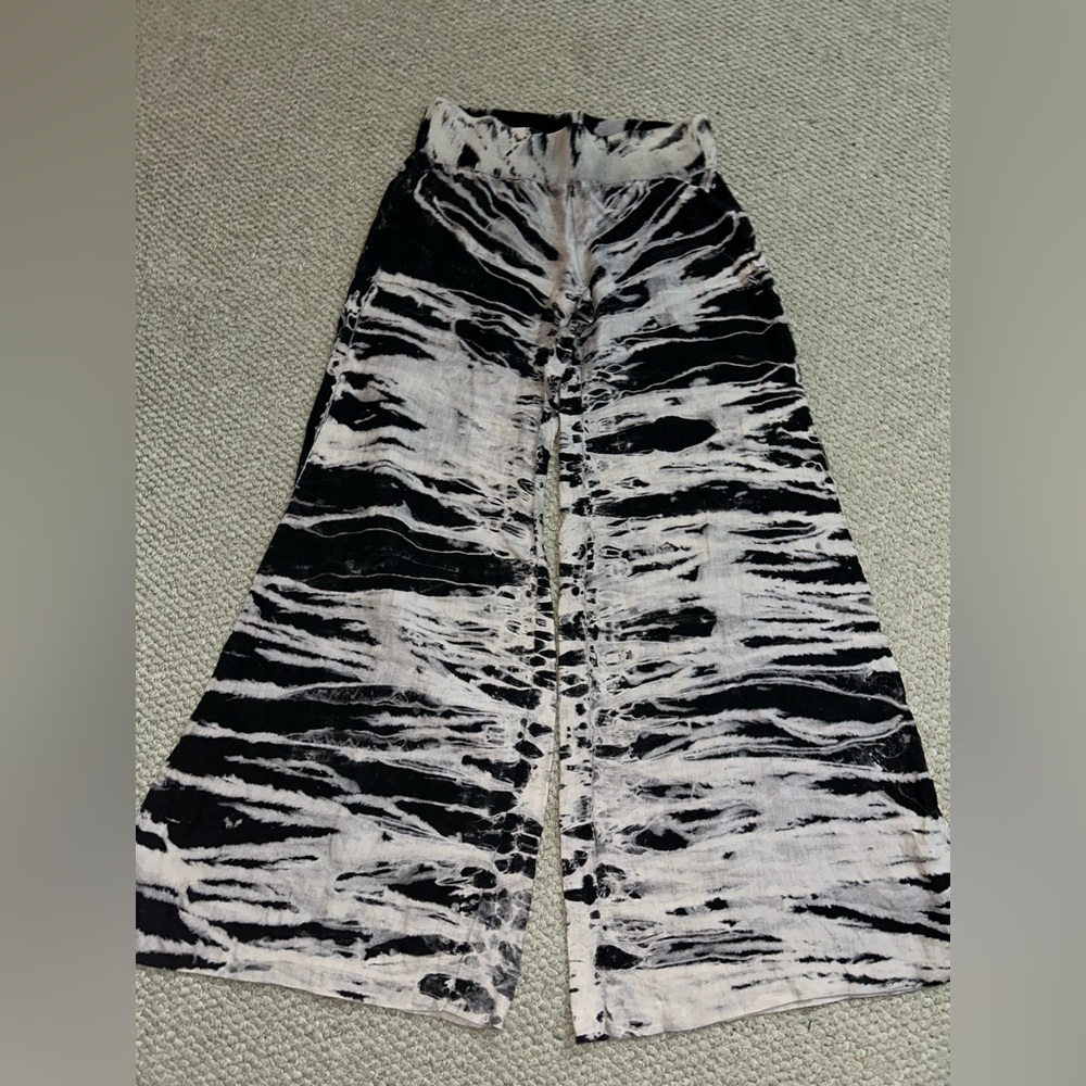 Enza costa bleached wide leg 100% cotton pants